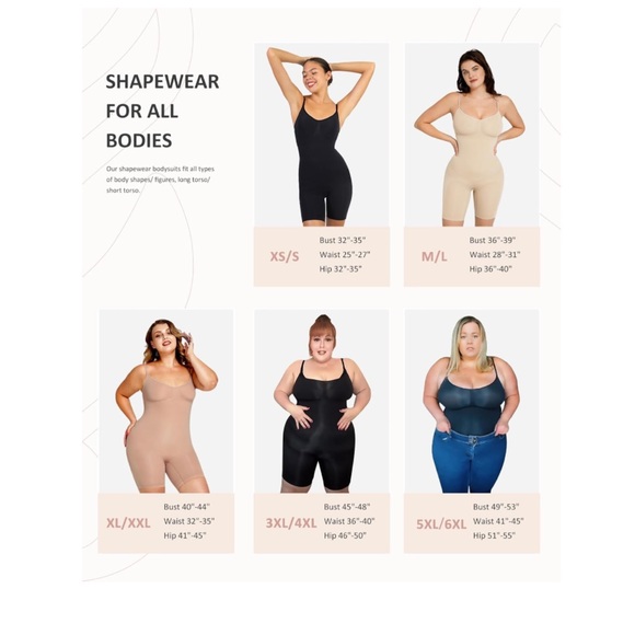 FeelinGirl NWT Shapewear Bodysuit Tummy Control Seamless Sculpting Butt Lifter - Picture 5 of 6